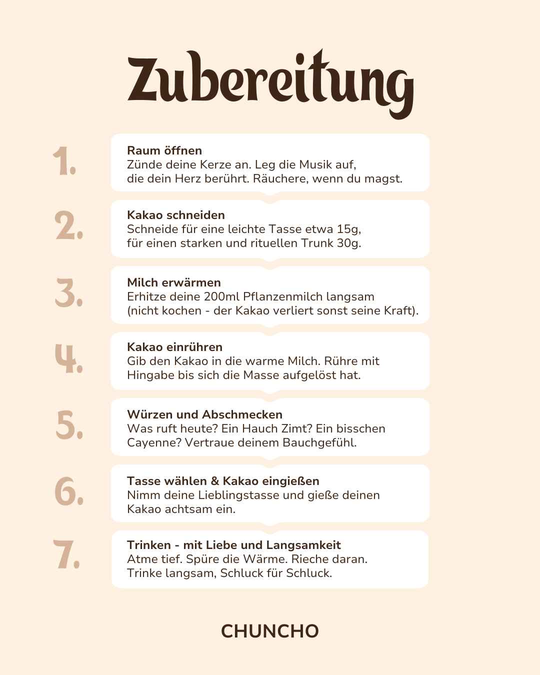 Startpaket zeremonieller Kakao: 2x Chuncho Kakao Taler, 1x Awajun zum Probieren + 2 E-Books Kakao Zubereitung & Ritual