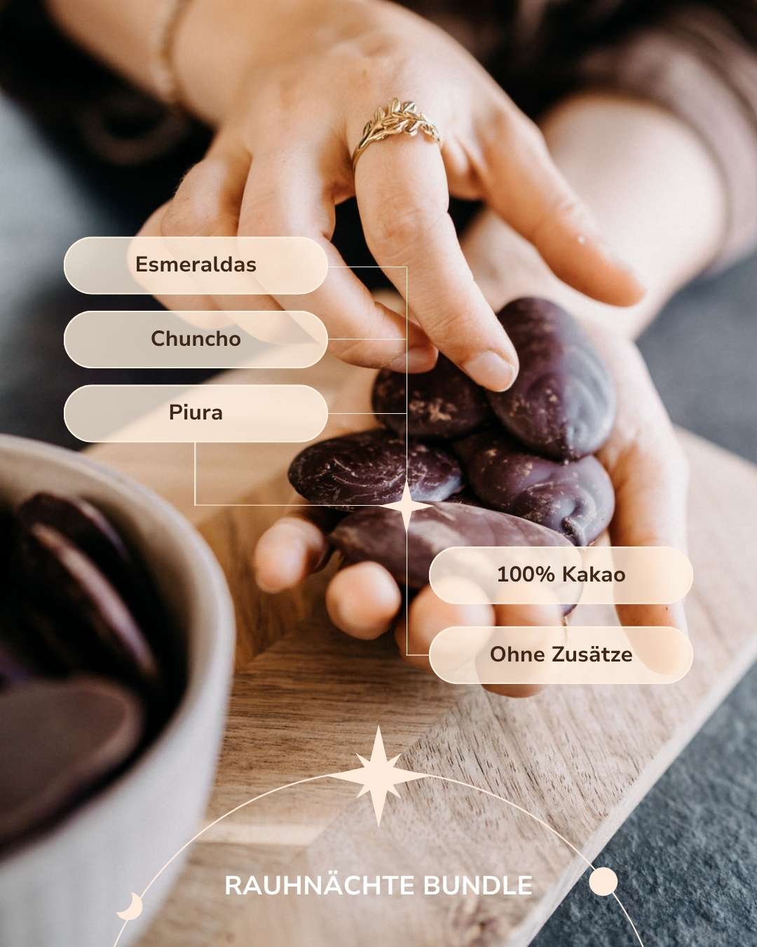 Dein Rauhnächte-Bundle: Zeremonieller Kakao, Räucherwek, Kerze und E-Books