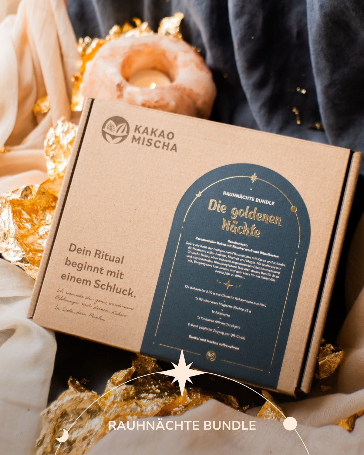 Golden Nights - Your Yuletide Bundle with Ceremonial Cacao and Incense