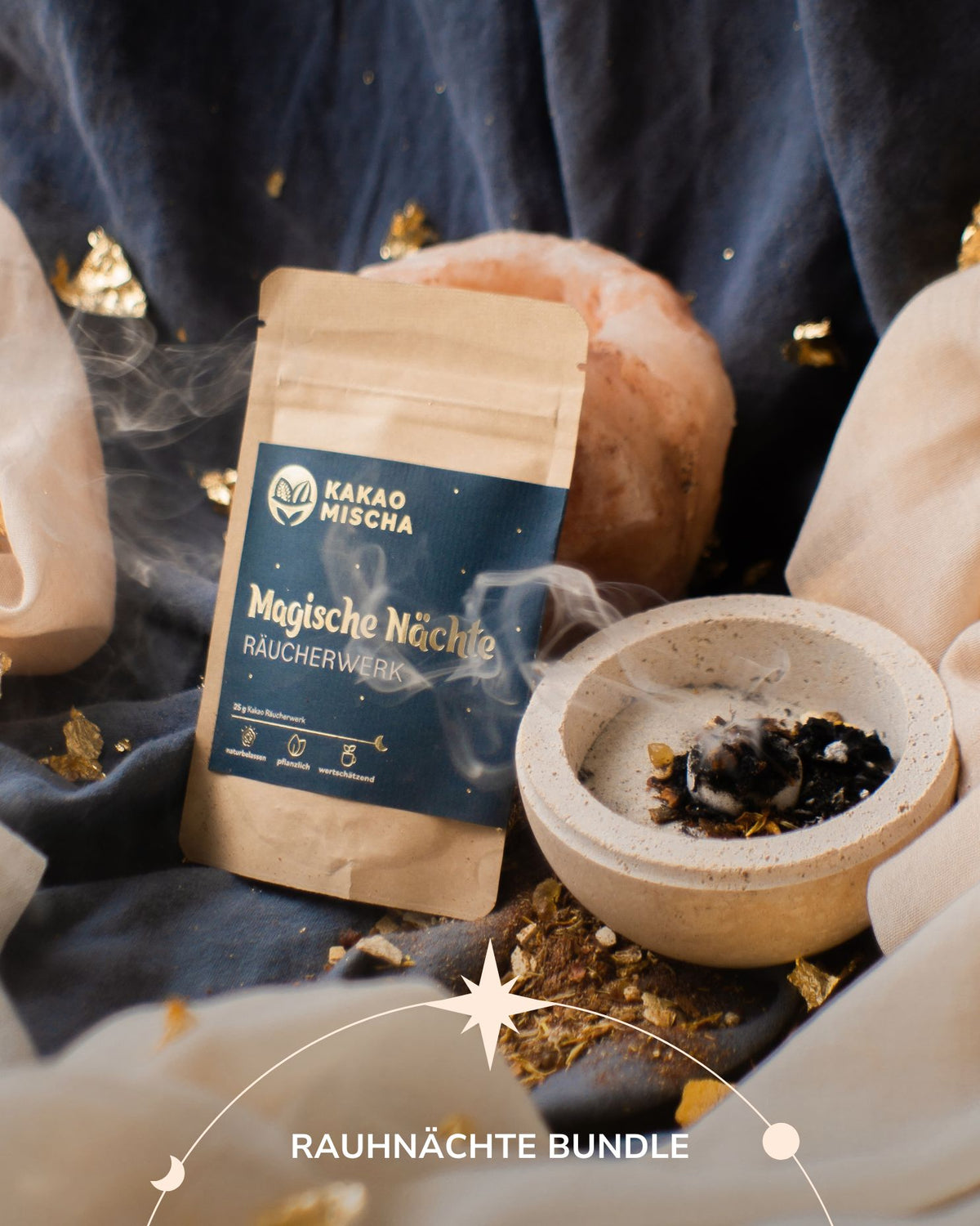 Golden Nights - Your Yuletide Bundle with Ceremonial Cacao and Incense