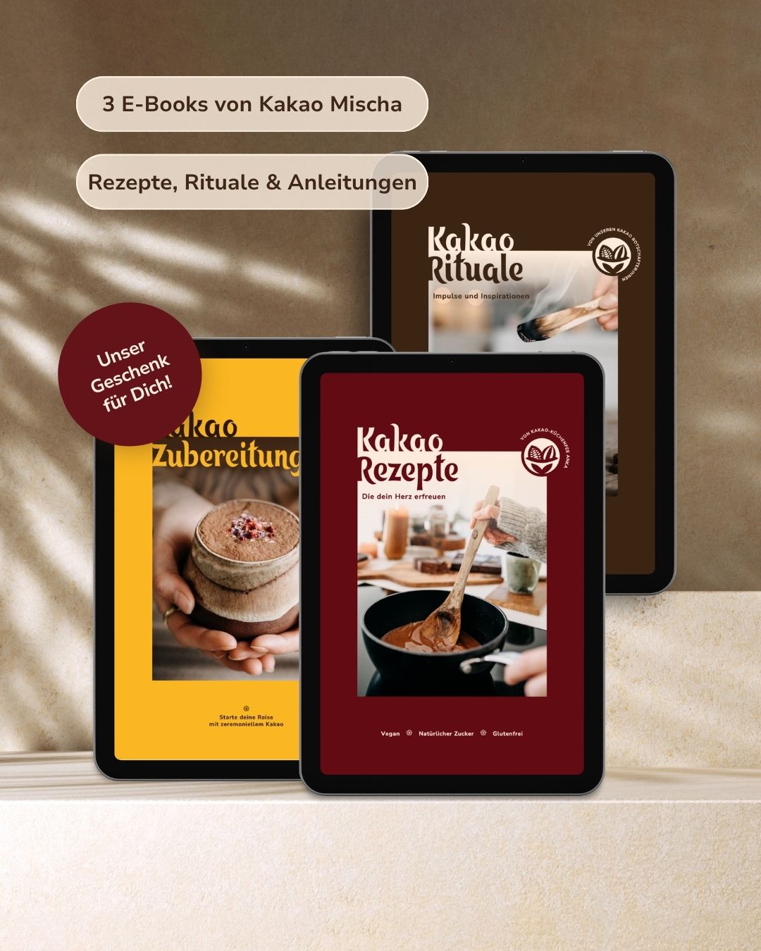 E-Book Set: Kakao Genuss, Kakao Ritual und Inspiration + Gratis E-Book