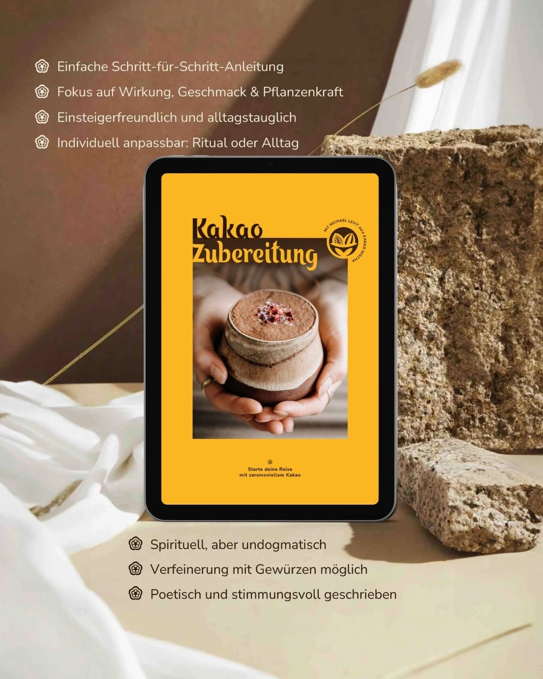 Kakao Zubereitung E-Book: So gelingt dir der perfekte zeremonielle Kakao Trunk