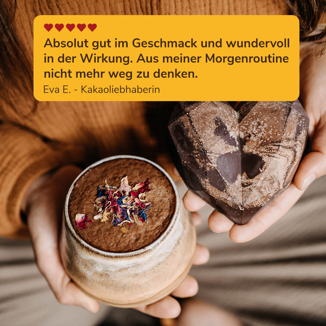 Zeremonieller Kakao Probierset: 650 g Kakao, 13 Affirmationskärtchen und 3 Gratis E-Books