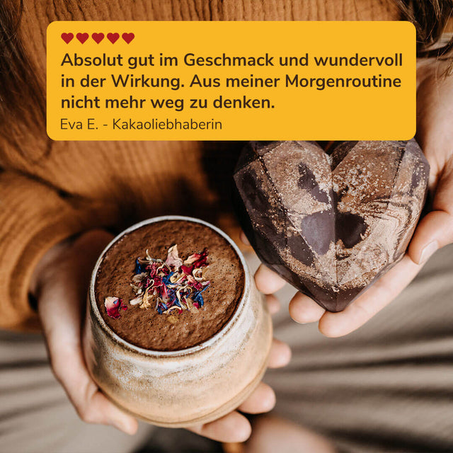 Zeremonieller Kakao Probierset: 650 g Kakao, 13 Affirmationskärtchen und 3 Gratis E-Books