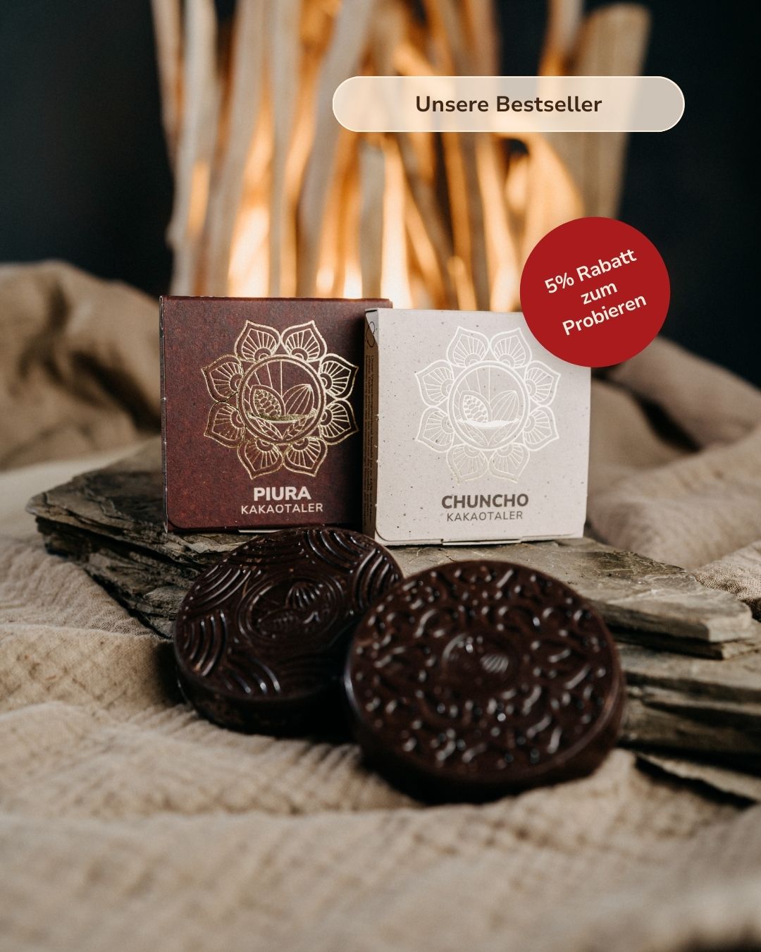 Kakao Duo Set: Chuncho Kakao Taler und Piura Kakao Taler zum Probieren - Spare 5%