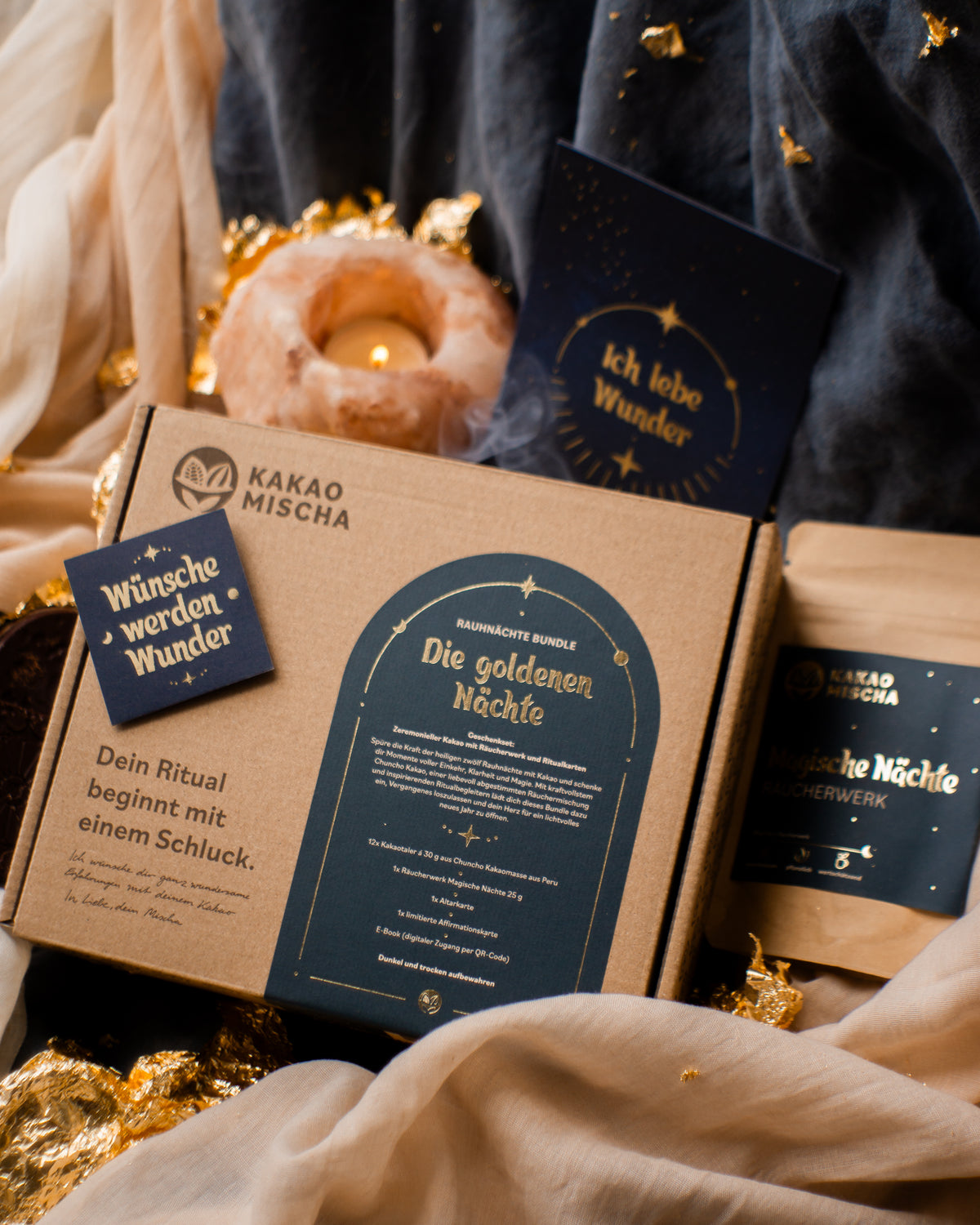 Golden Nights - Your Yuletide Bundle with Ceremonial Cacao and Incense
