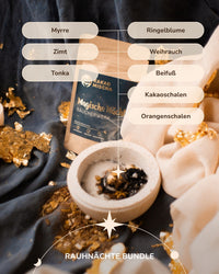 Golden Nights - Your Yuletide Bundle with Ceremonial Cacao and Incense