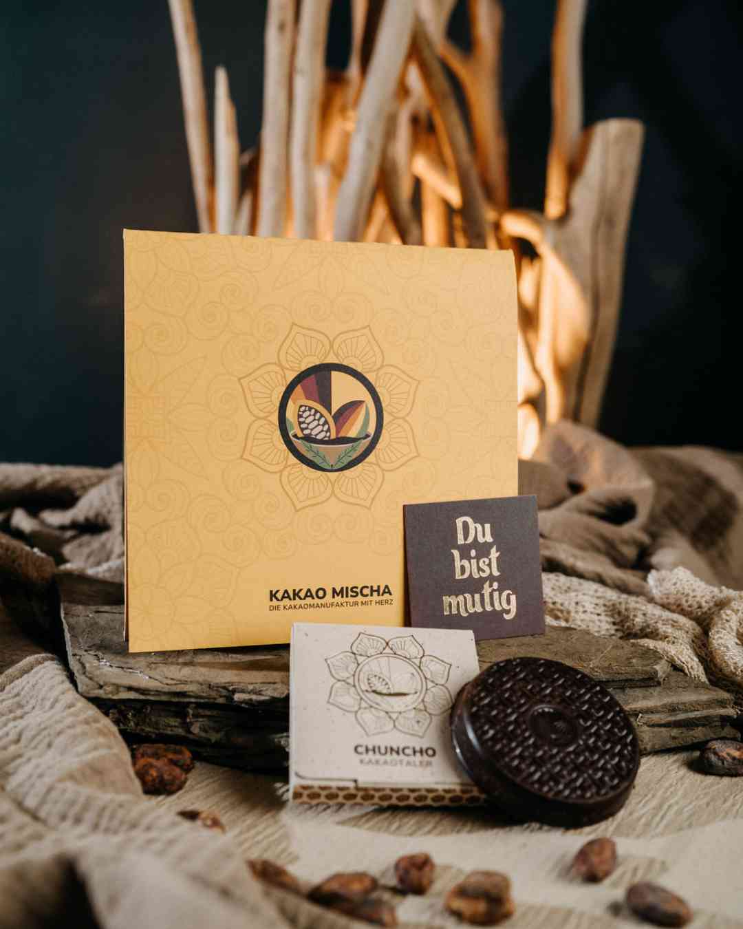 The Chuncho Gift Bundle: Ceremonial Cacao bars with Instructions and Affirmations