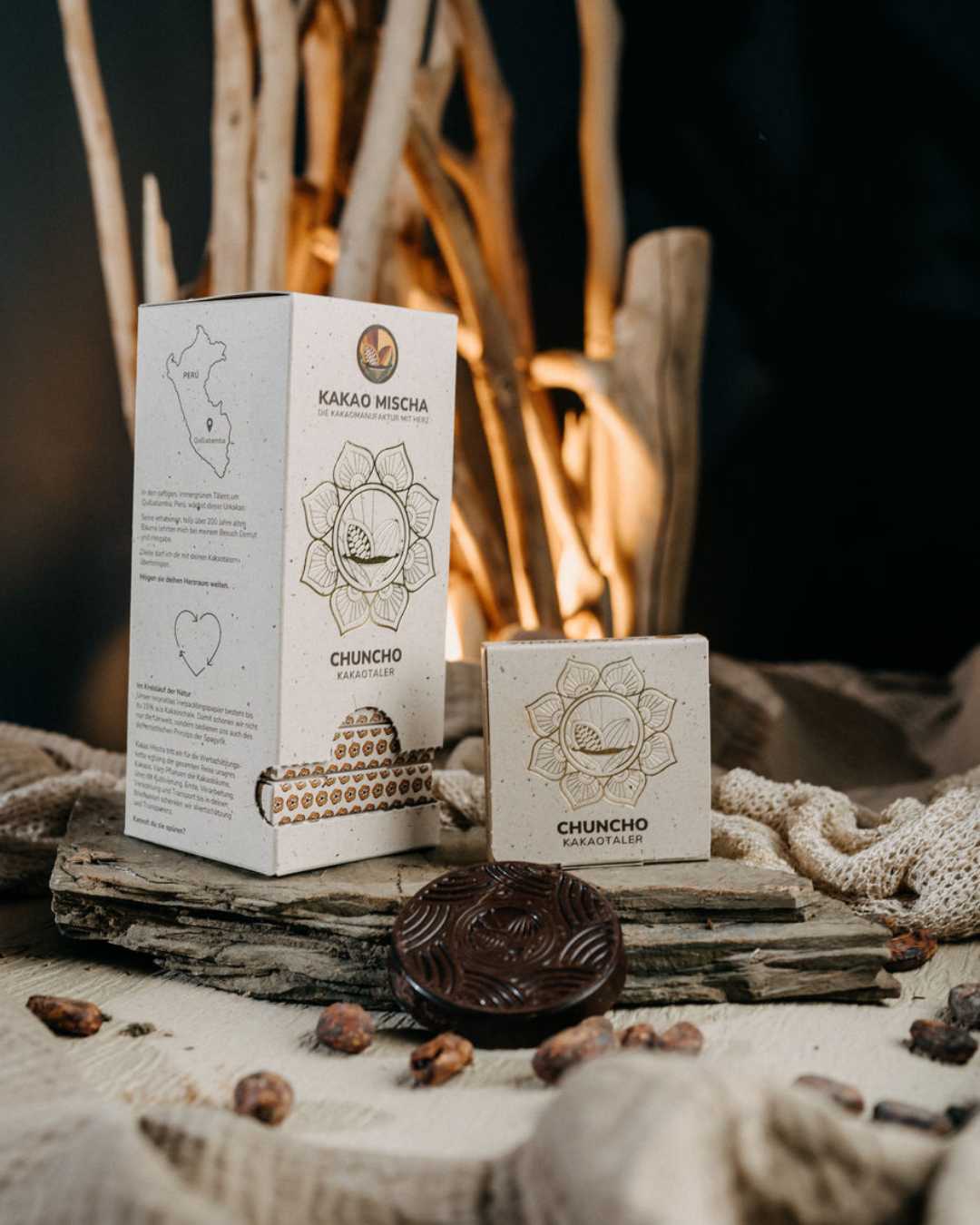 The Chuncho: Ceremonial cacao bars in a pack of 12