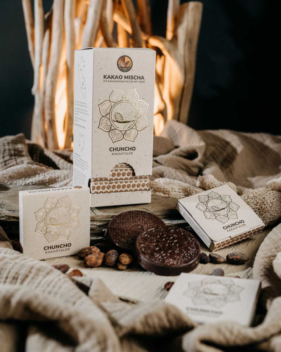 The Chuncho: Ceremonial cacao bars in a pack of 12