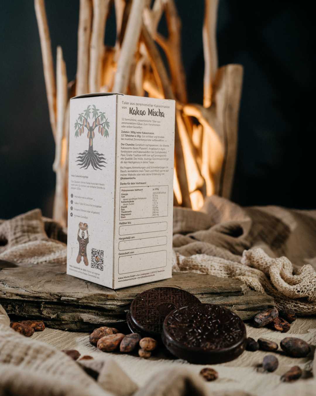 The Chuncho: Ceremonial cacao bars in a pack of 12