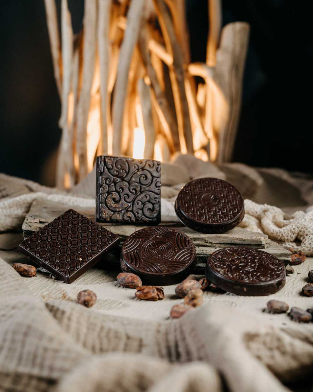 The Chuncho: Ceremonial cacao bars in a pack of 12