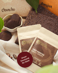 Kakao-Entdecker Set: Chuncho & Awajun + 2 Tassen Kakao-Drops geschenkt