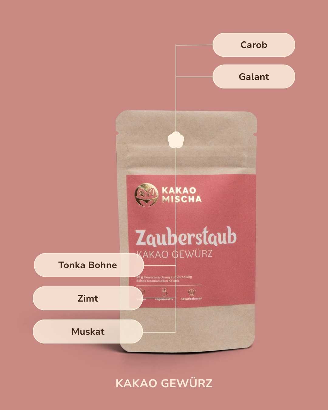 Kakao Gewürz: Zauber Staub