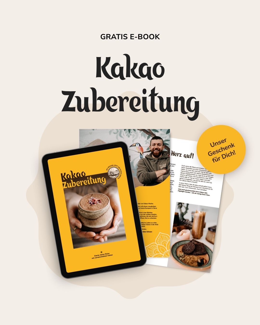 Startpaket zeremonieller Kakao: Chuncho, Piura und Awajun Kakao Taler zum Probieren + Gratis E-Book