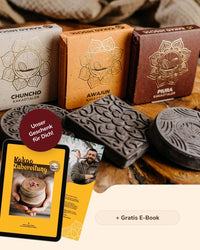 Startpaket zeremonieller Kakao: Chuncho, Piura und Awajun Kakao Taler zum Probieren + Gratis E-Book