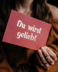 Postkarte: Du wirst geliebt