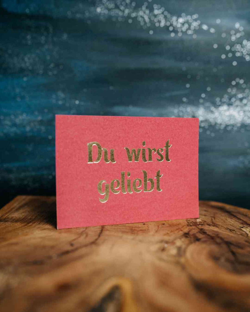 Postkarte: Du wirst geliebt - Kakao Mischa