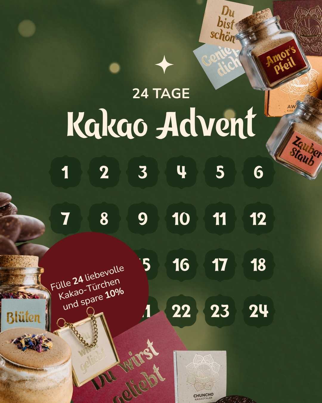 Kakao Adventsbundle – für 24 Tage voller Herz & Zauber