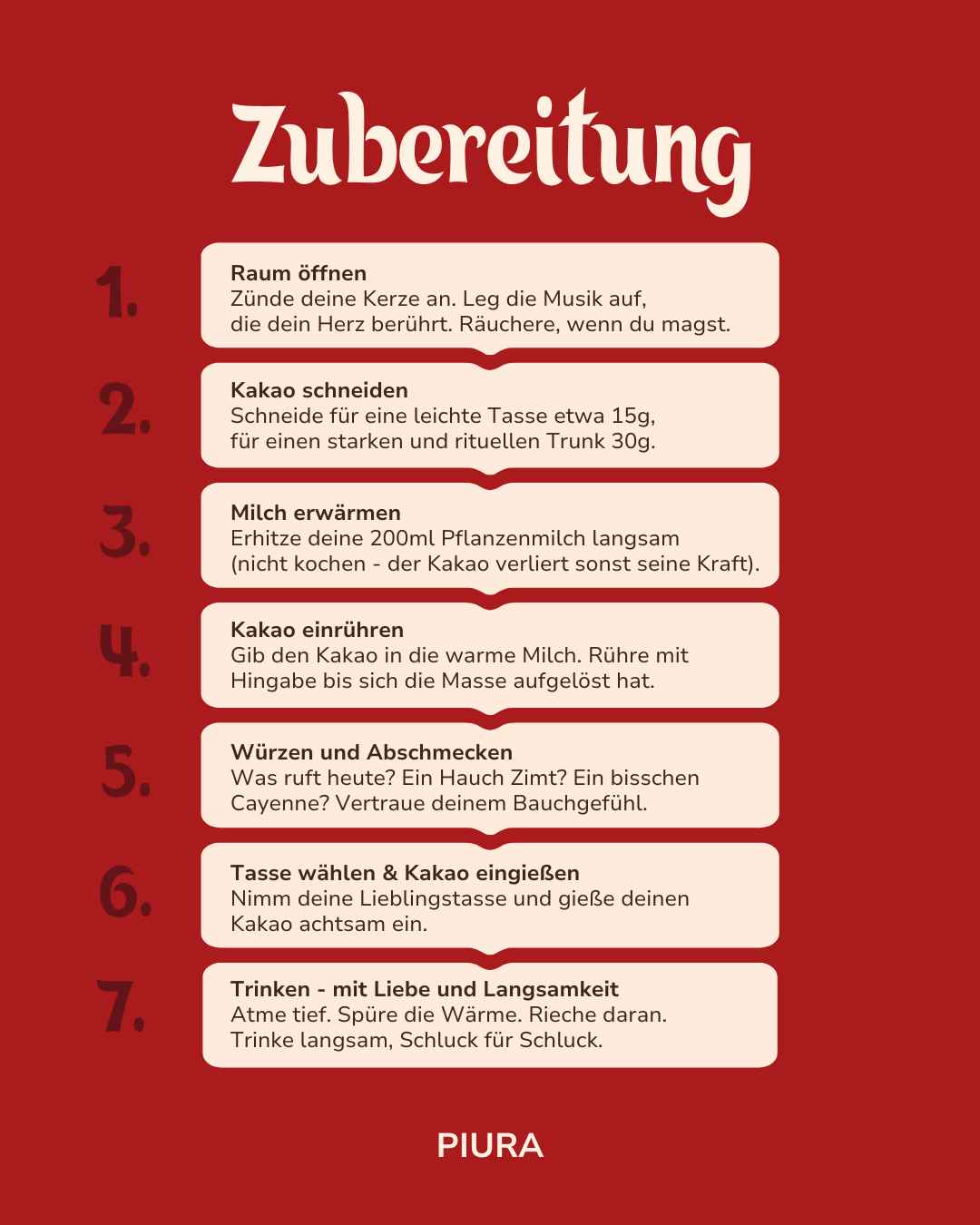 Der Piura Taler: 30g zeremonieller Kakao