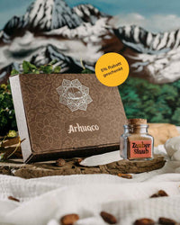 Der Arhuaco Set: Indigener zeremonieller Kakao und Kakao Gewürz Zauber Staub - Spare 5%