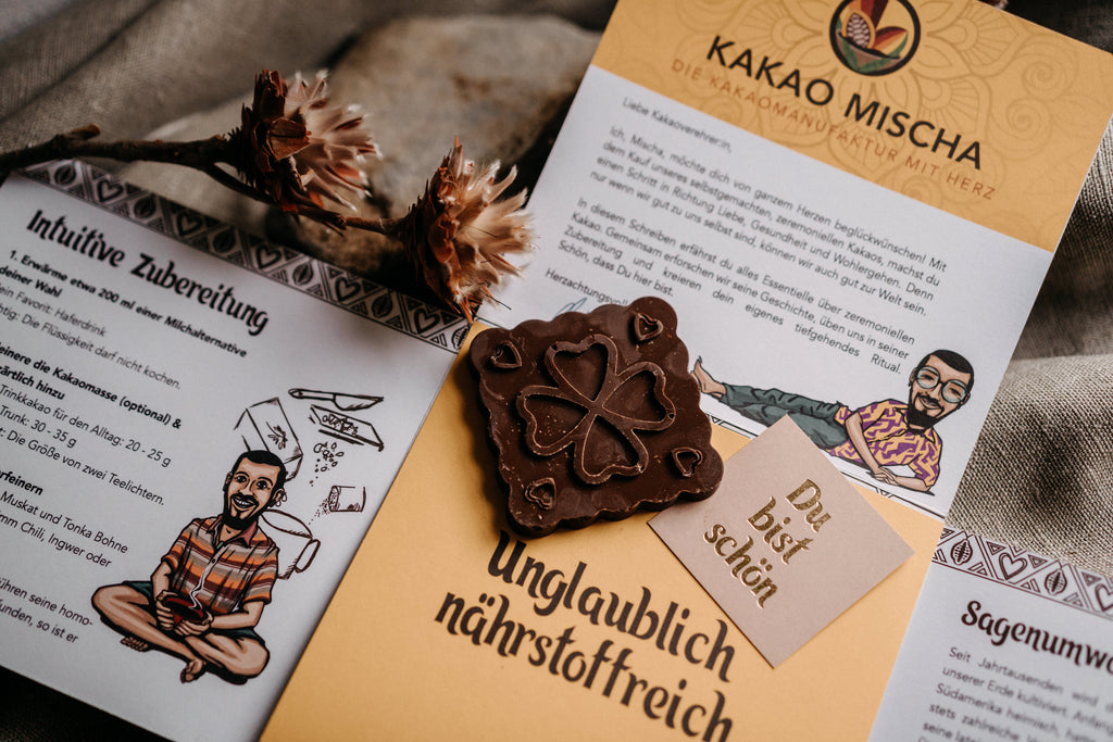 Kakao Faltflyer - ab 10 Stück - Kakao Mischa